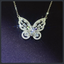 Minimalist Butterfly ZC Necklace sterling silver 925 plated 316L