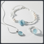 Bead Style ZC Jewelry Set sterling silver 925 plated 316L