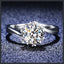 Romantic Class ZC Engagement Ring silver plated 316L
