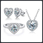 Luxury ZC Bridal Jewelry Set silver plated 316L