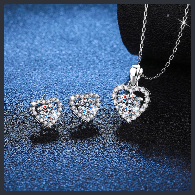 Luxury ZC Bridal Jewelry Set sterling silver 925 plated 316L