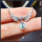 Wings of Angel ZC Pendant Necklace sterling silver 925 plated 316L