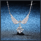 Graceful Angel Wings ZC Necklace sterling silver 925 plated 316L