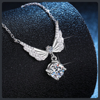 Graceful Angel Wings ZC Necklace sterling silver 925 plated 316L