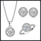 Bridal ZC Set silver plated 316L