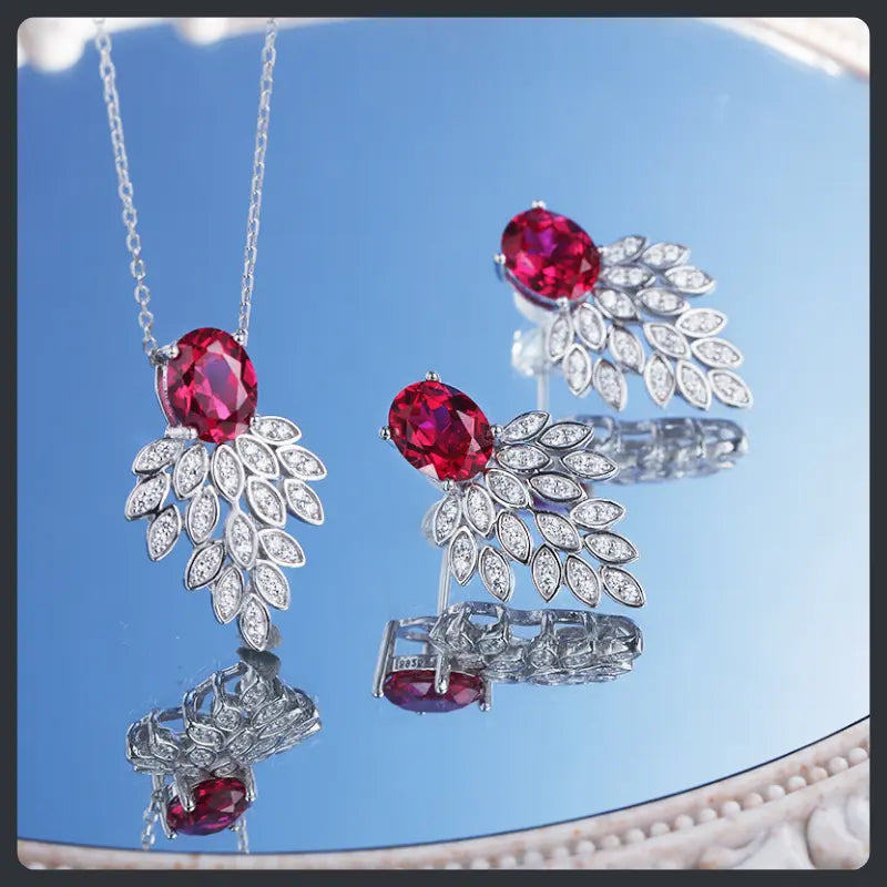 Goldfish ZC Bridal Jewelry Set silver plated 316L