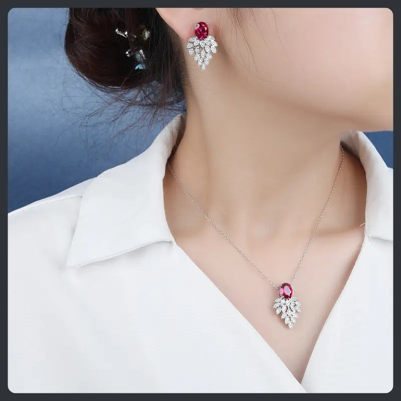 Goldfish ZC Bridal Jewelry Set silver plated 316L