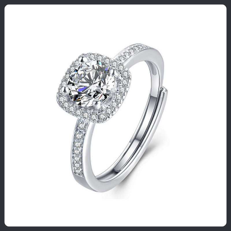 Eternal Love Heart ZC Ring sterling silver 925 plated 316L