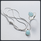 Bead Style ZC Jewelry Set sterling silver 925 plated 316L