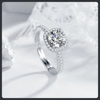 Eternal Love Heart ZC Ring silver plated 316L