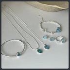 Bead Style ZC Jewelry Set silver plated 316L