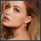 Sparkling Round ZC Necklace Earrings sterling silver 925 plated 316L