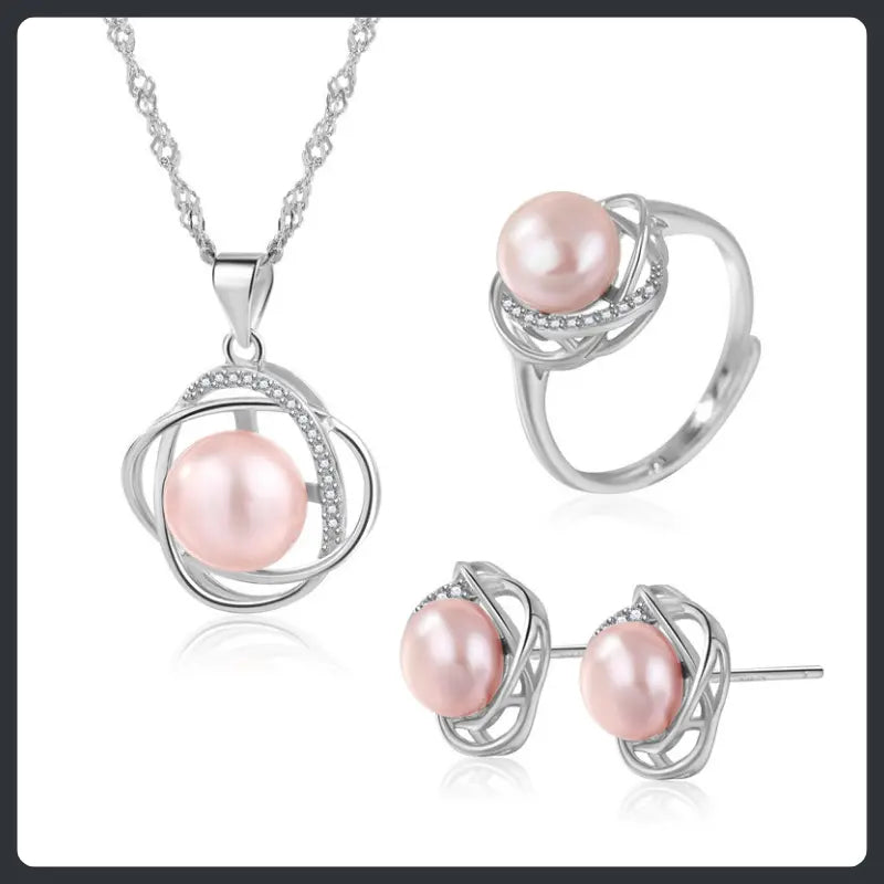 High-End ZC Jewelry Set silver plated 316L