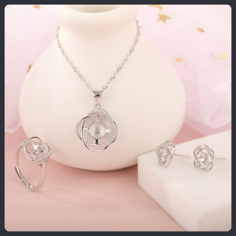 High-End ZC Jewelry Set sterling silver 925 plated 316L