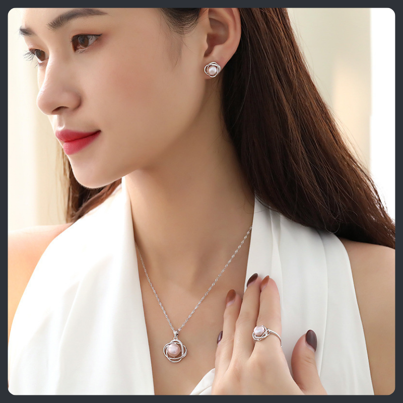 High-End ZC Jewelry Set sterling silver 925 plated 316L