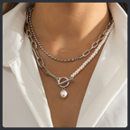 Boho ZC Choker Necklace sterling silver 925 plated 316L