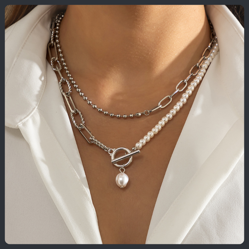 Boho ZC Choker Necklace sterling silver 925 plated 316L