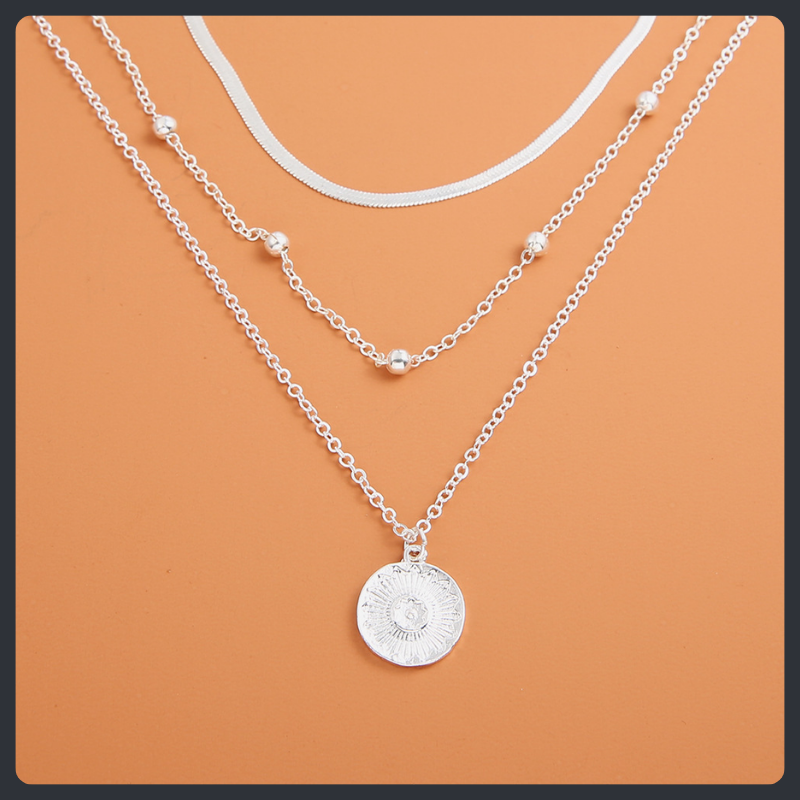 Boho Lotus ZC Choker Necklace sterling silver 925 plated 316L