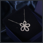 Luxury Flower ZC Jewelry Set sterling silver 925 plated 316L