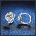 Elegant Huggie ZC Earrings sterling silver 925 plated 316L