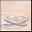 Criss Cross ZC Eternity Band sterling silver 925 plated 316L