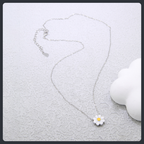 Sweet Daisy ZC Pendant Necklace sterling silver 925 plated 316L
