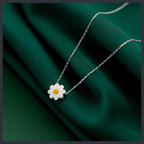 Sweet Daisy ZC Pendant Necklace sterling silver 925 plated 316L