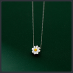 Sweet Daisy ZC Pendant Necklace sterling silver 925 plated 316L