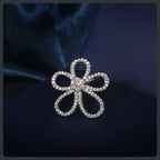 Luxury Flower ZC Jewelry Set silver plated 316L