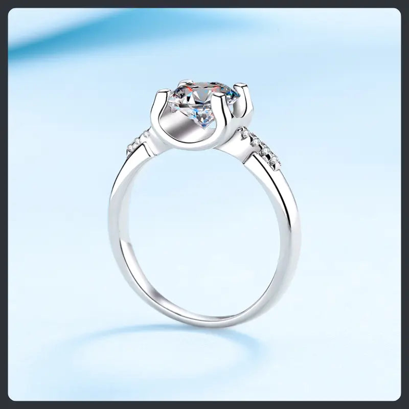 Bull Head ZC Wedding Ring silver plated 316L