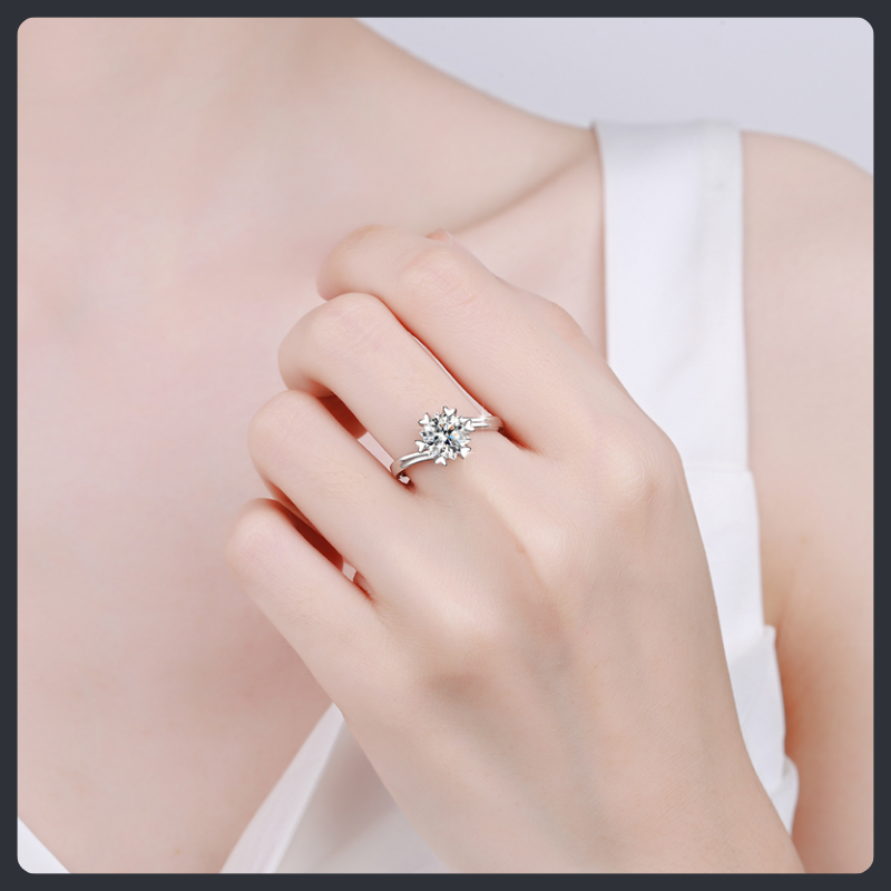 Romantic Class ZC Engagement Ring sterling silver 925 plated 316L