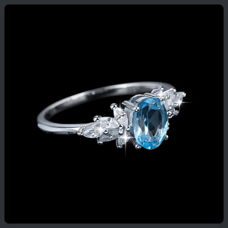 Oval ZC Wedding Band Ring silver plated 316L