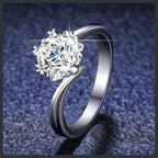 Romantic Class ZC Engagement Ring silver plated 316L