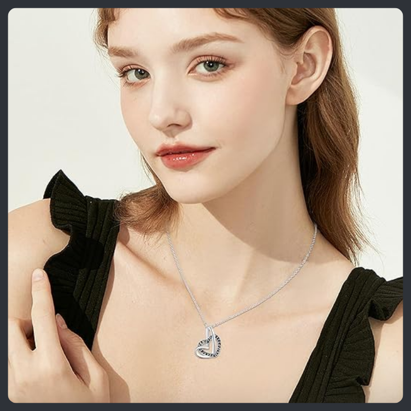 Norse Heart ZC Pendant Necklace sterling silver 925 plated 316L