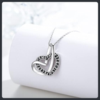 Norse Heart ZC Pendant Necklace sterling silver 925 plated 316L