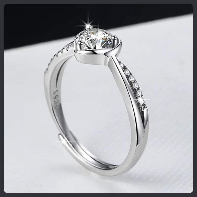 Sweetheart ZC Expansion Ring silver plated 316L Secondary image