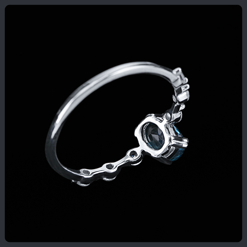 Elegant ZC Engagement Wedding Band sterling silver 925 plated 316L