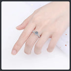 Eight Claw ZC Engagement Ring silver plated 316L