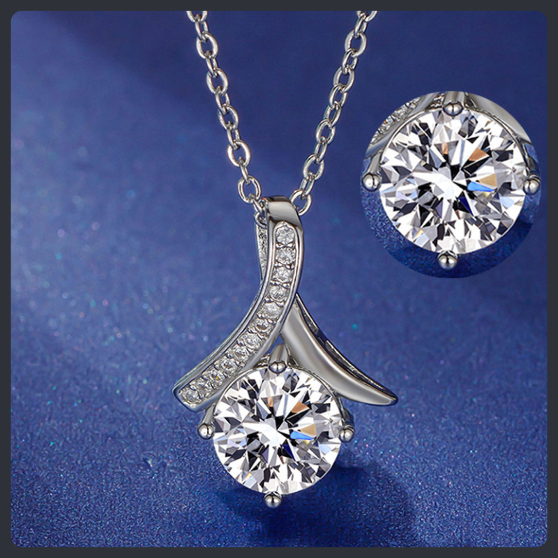 Radiant Round ZC Pendant Necklace sterling silver 925 plated 316L Secondary image