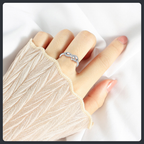 Infinity Heart ZC Ring sterling silver 925 plated 316L