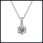 Snowflake ZC Pendant Necklace sterling silver 925 plated 316L