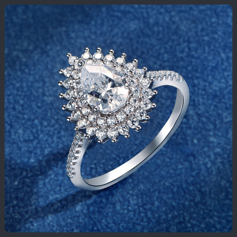 Pear Shape ZC Jewelry Set sterling silver 925 plated 316L