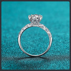 Eight Claw ZC Engagement Ring silver plated 316L