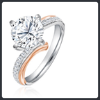 Classic ZC Engagement Ring sterling silver 925 plated 316L