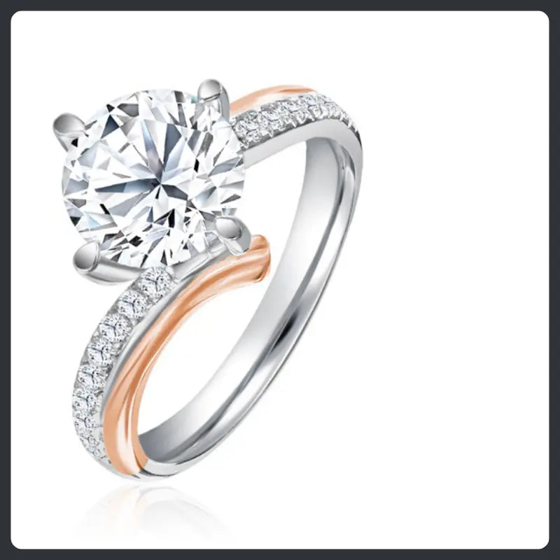 Classic ZC Engagement Ring silver plated 316L