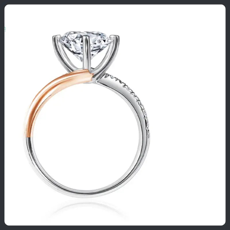 Classic ZC Engagement Ring silver plated 316L