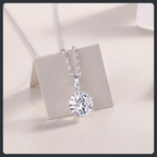 Snowflake ZC Pendant Necklace sterling silver 925 plated 316L