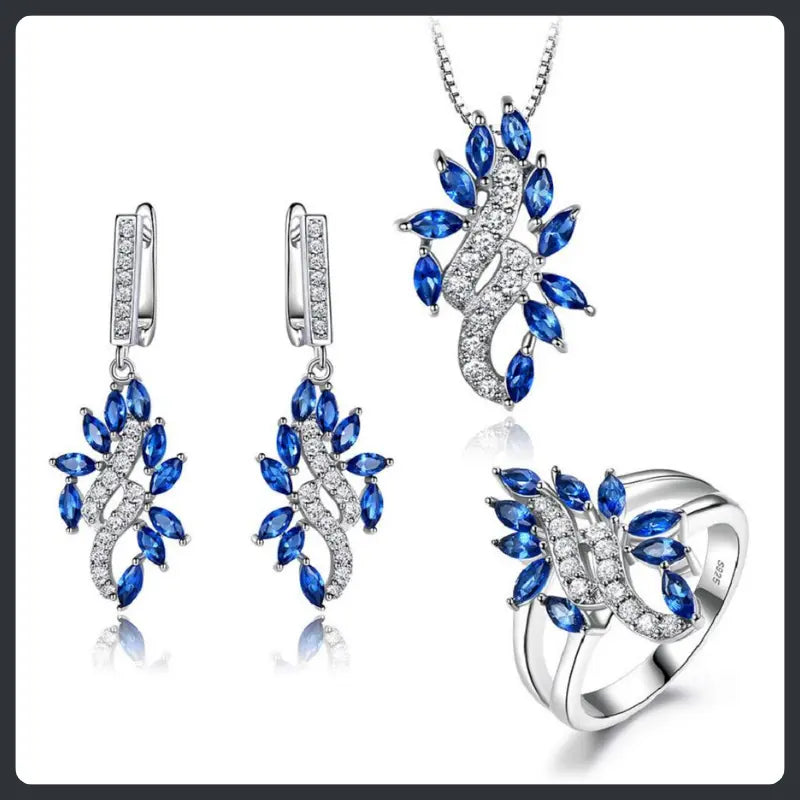 Trendy ZC Jewelry Set silver plated 316L Main image