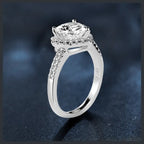 Heart Shaped ZC Ring silver plated 316L