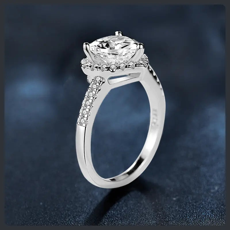 Heart Shaped ZC Ring silver plated 316L